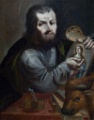 St Luke Painting the Virgin, Melchor Perez Holguin, 1714 O5H5433